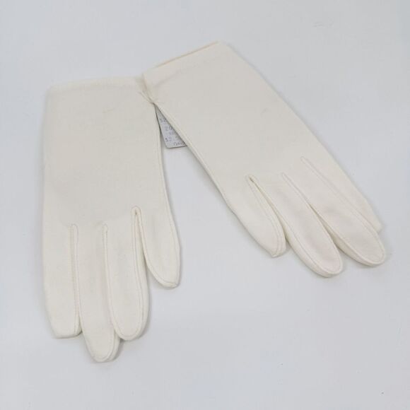Van‎ Raalte Vintage Wrist Length Gloves White Size 6.5 Dead-stock NWT - Picture 2 of 7